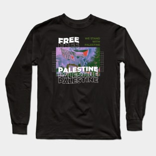 Free Palestine //  SUPPORT PALESTINE Long Sleeve T-Shirt